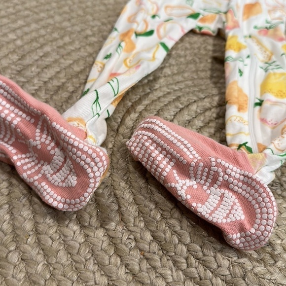 Burt's Bees sweet & sour pajama footie NWT 18M - Picture 4 of 5